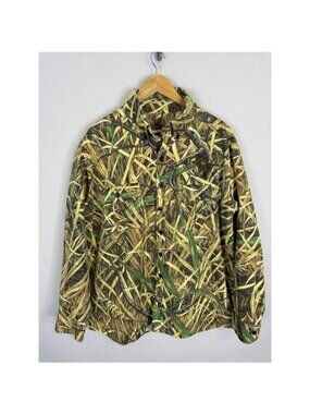 Vintage 90s Skyline Fall Flight Camo Button Down Shirt Mens XL Hunting Canada